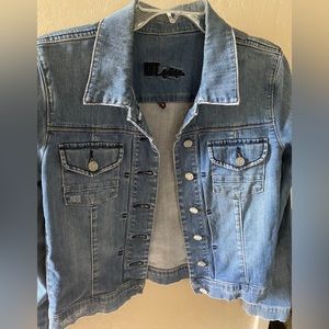 KUT Demim Jean Jacket Button Up with Chest Pockets